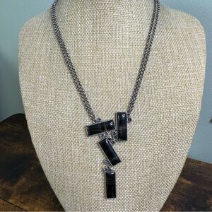 Konplott Necklace Black and Silver Geometric Miranda Ko Germany